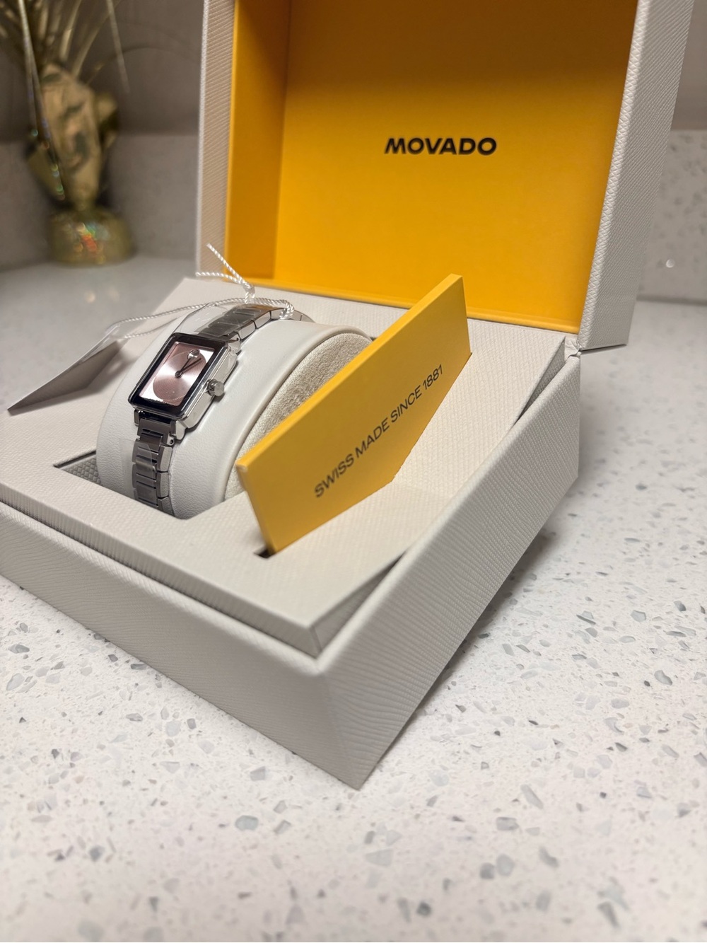 Movado BOLD Evolution 2.0 Mini Light Pink Dial White Leather Strap 3601325 20/23